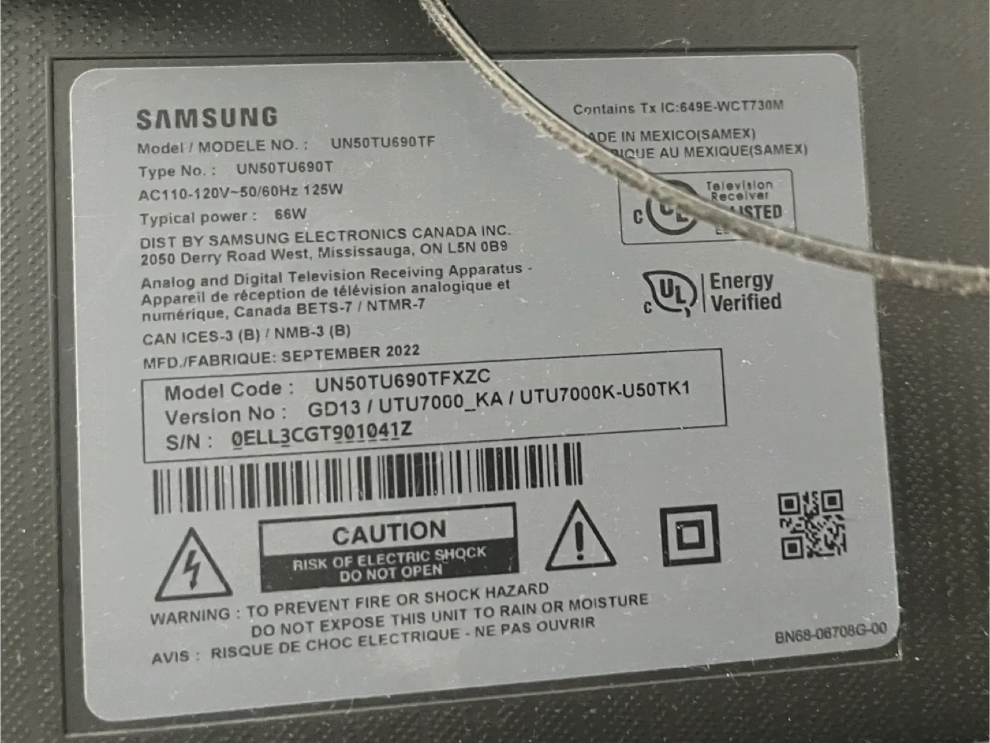 Samsung UN50TU690TF 50" 4K UHD Smart TV image indicator(3)