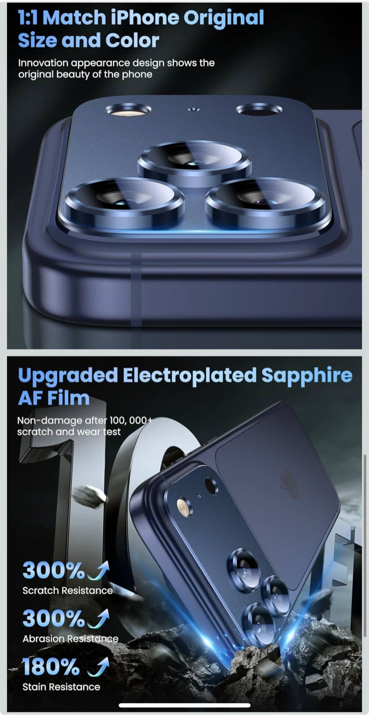 iPhone 17 pro max Camera Lens Protector - photo 4