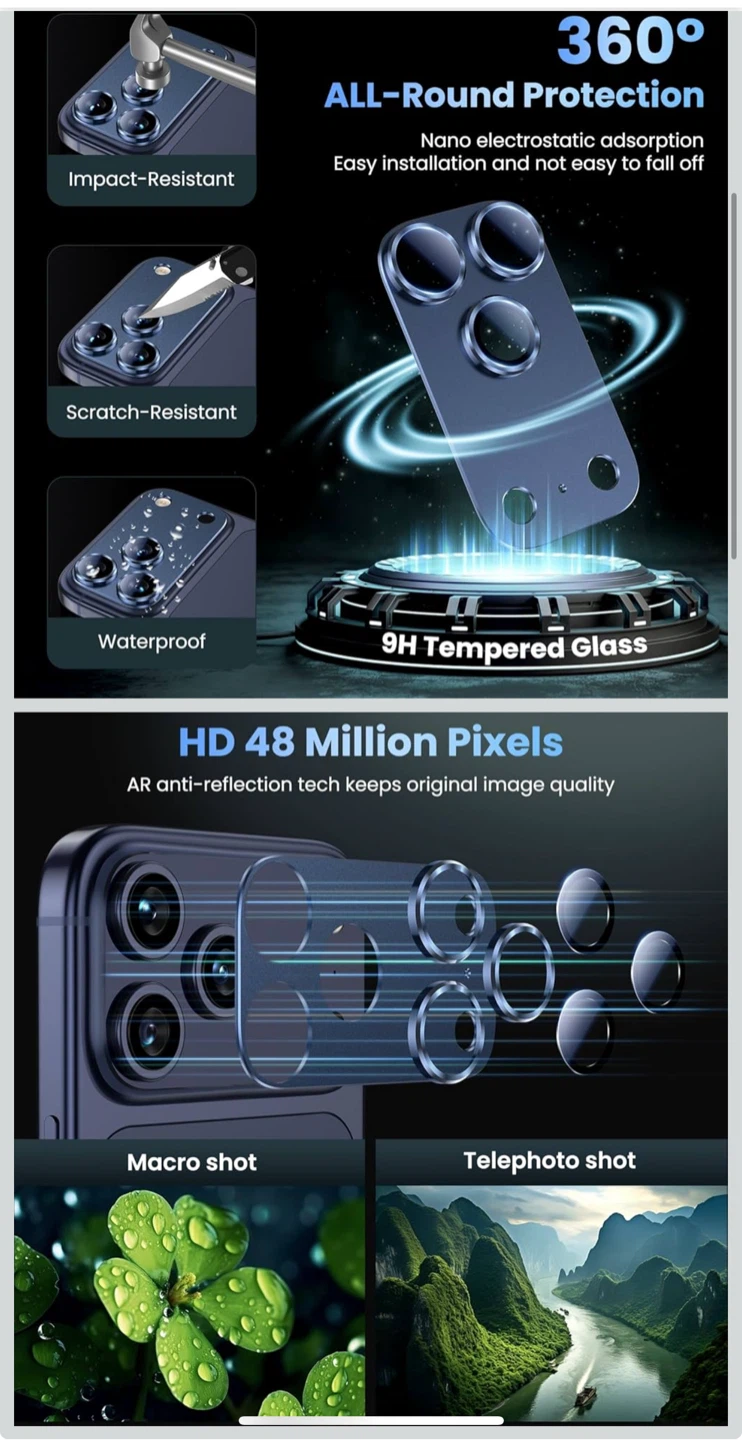 iPhone 17 pro max Camera Lens Protector - photo 2