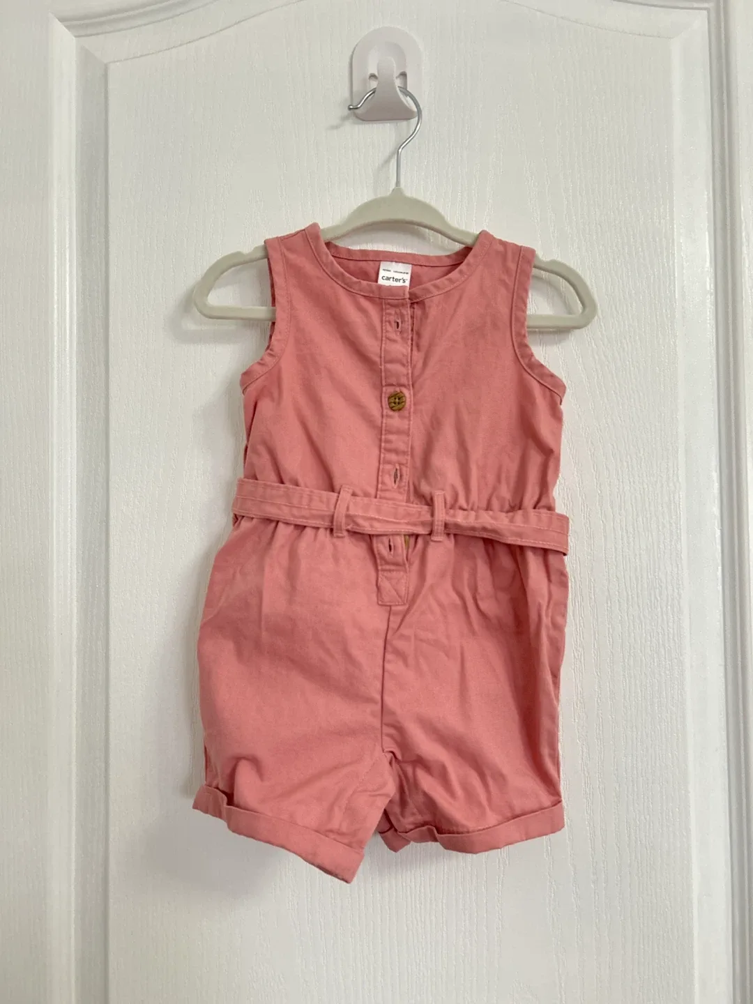 Carter's Pink Sleeveless Romper image indicator(2)