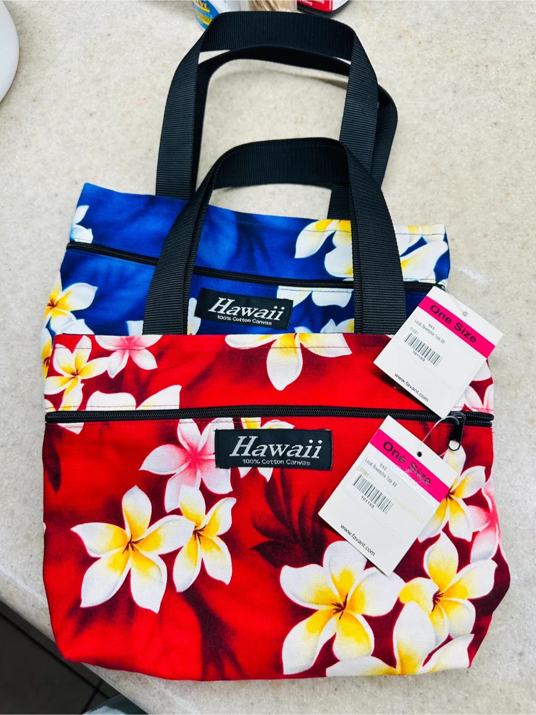 Hawaii 100% Cotton Canvas Tote Bag - One Size