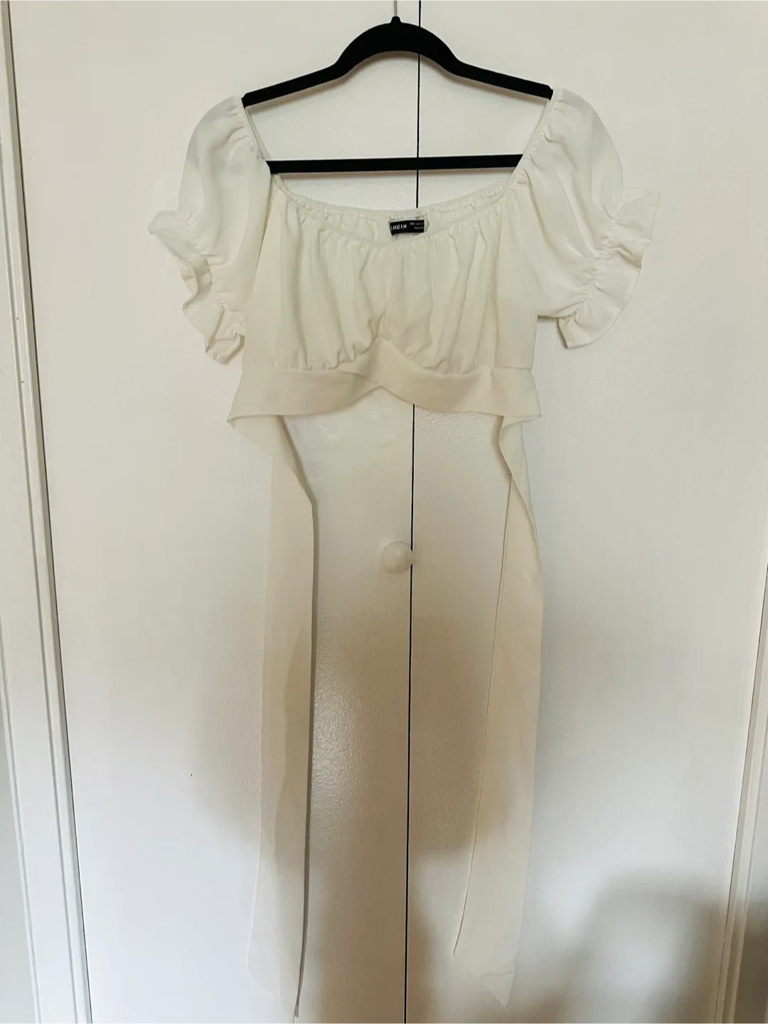 Shein White Dress - Size L image indicator(6)