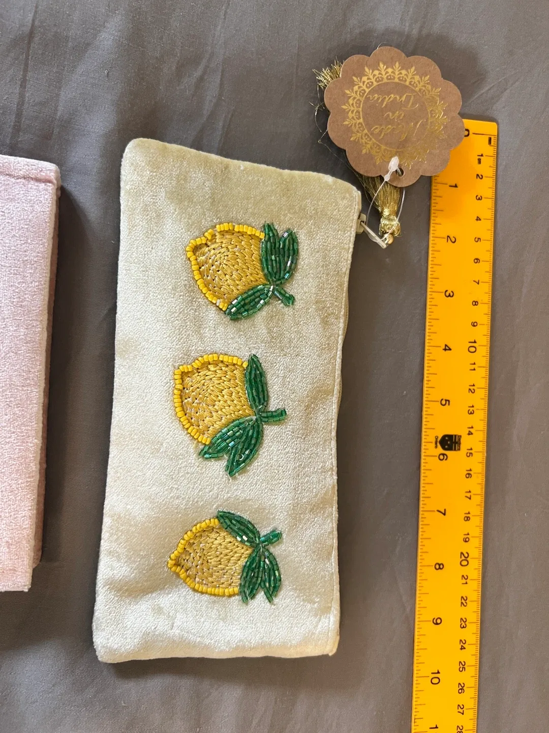 Lemon Beaded Journal and Pouch Set image indicator(4)