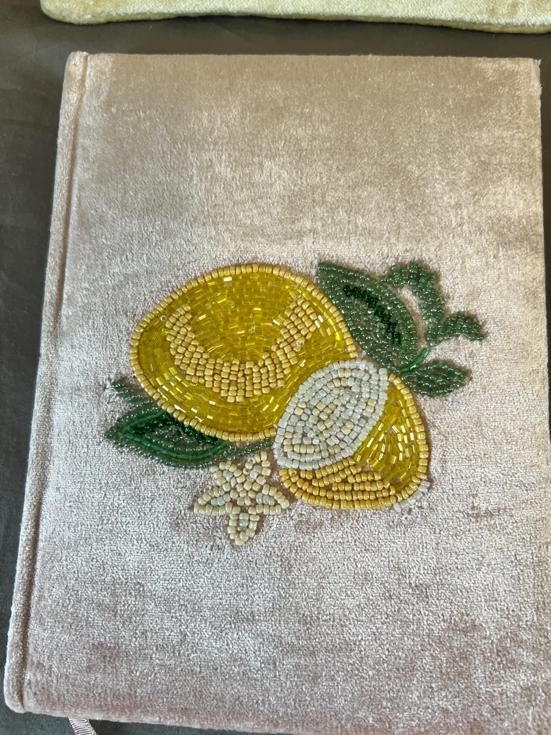 Lemon Beaded Journal and Pouch Set image indicator(3)