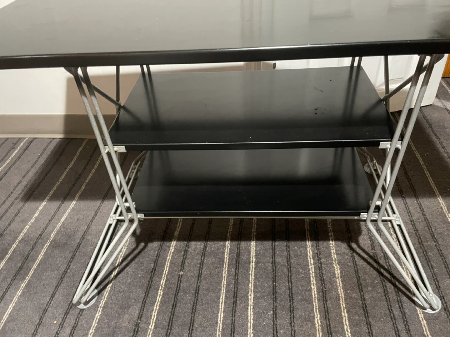 Black Desk with Shelves - photo 4