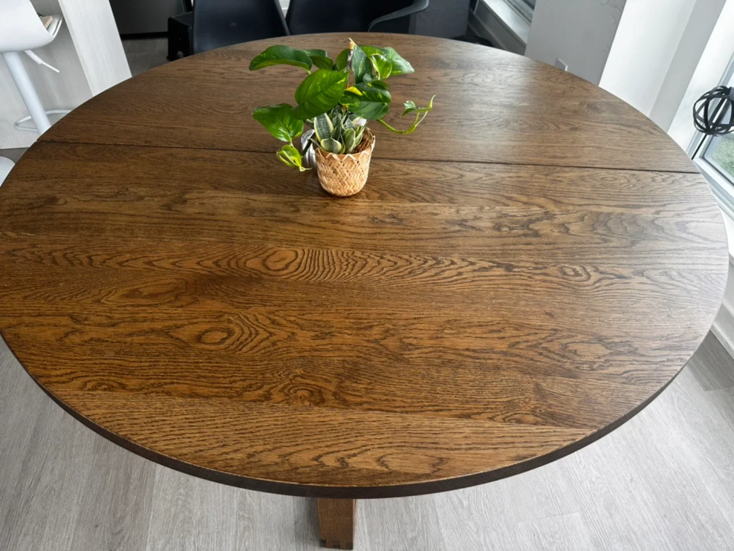 IKEA MÖRBYLÅNGA Table - Oak Veneer Brown Stained image indicator(2)