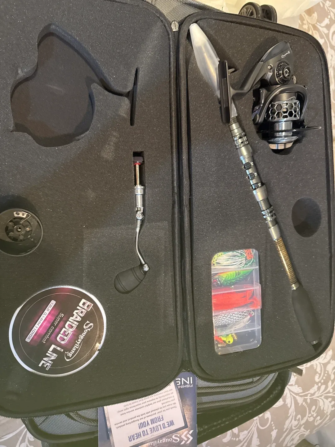 Sougayilang Fishing Rod and Reel Combo, 6.89ft image indicator(2)