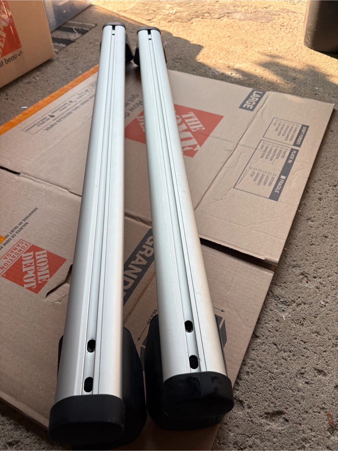 Audi Original (New) Silver Roof Rack Cross Bars