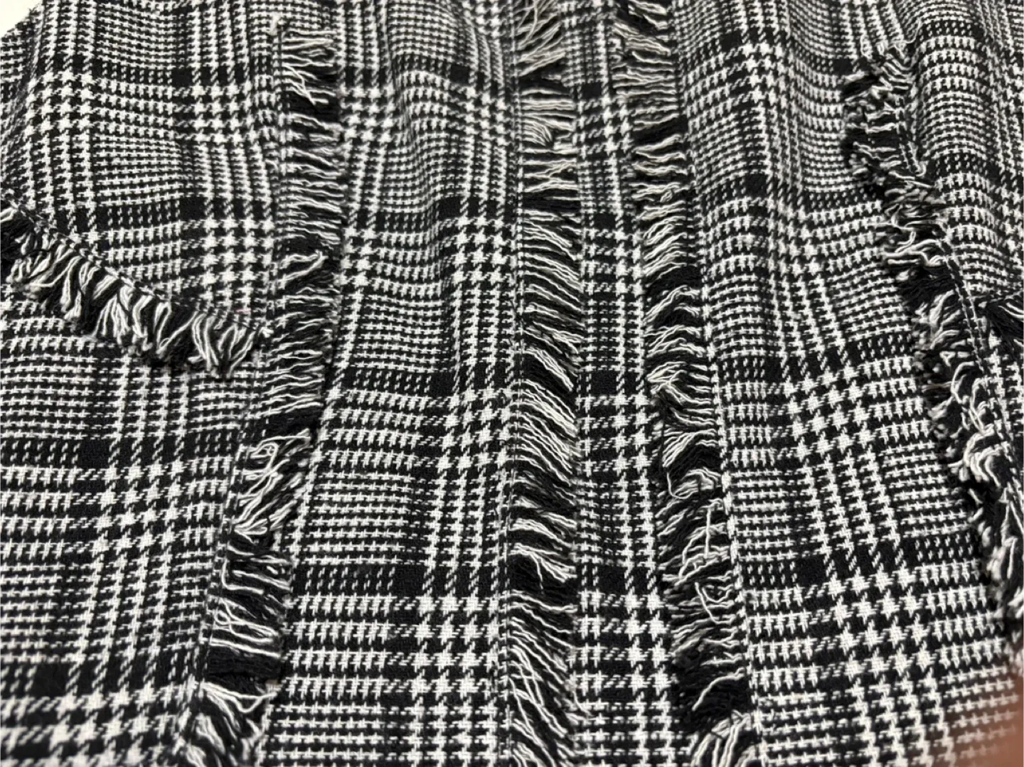 Simon Chang Black and White Plaid Top image indicator(5)