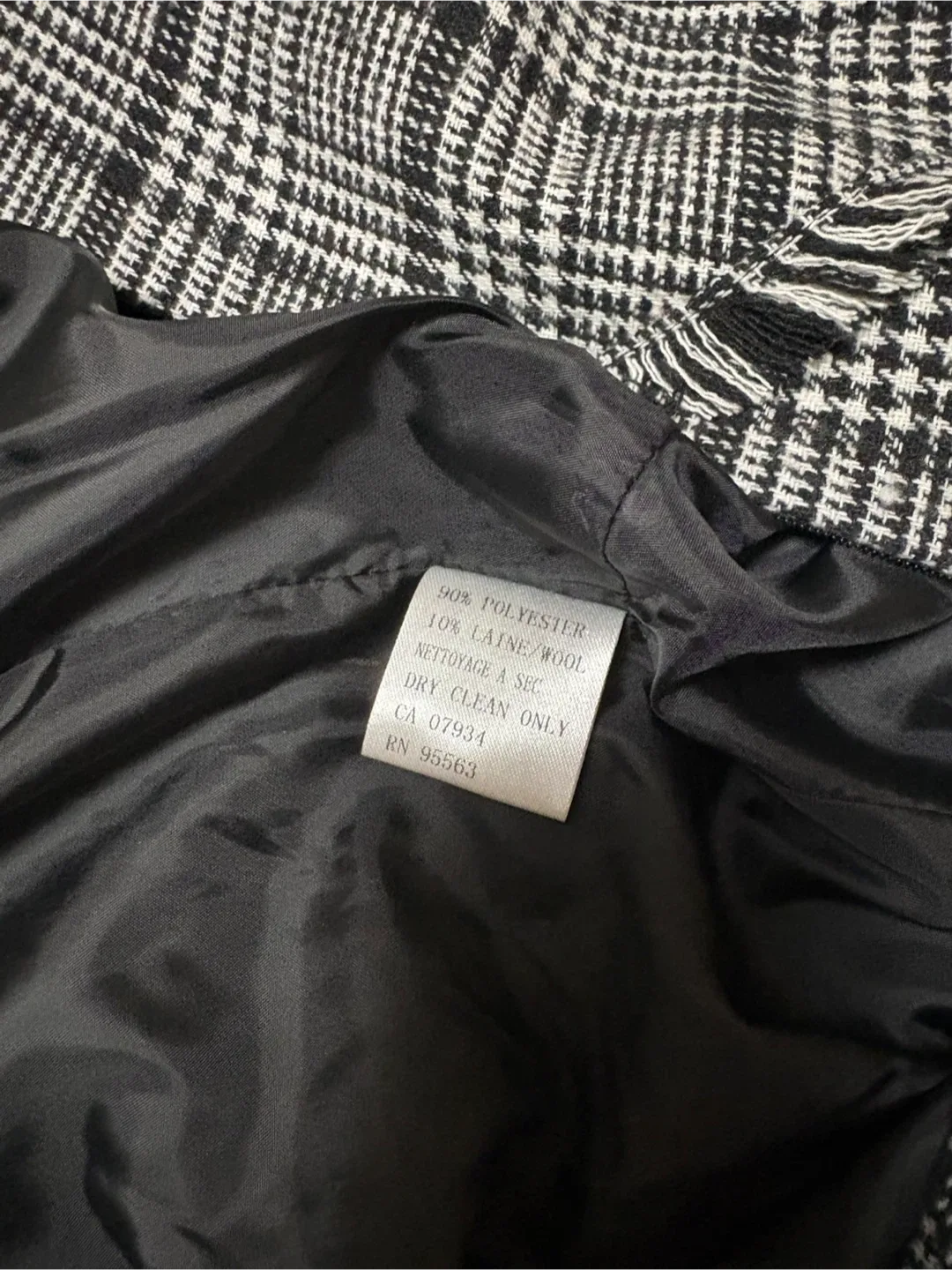 Simon Chang Black and White Plaid Top image indicator(7)