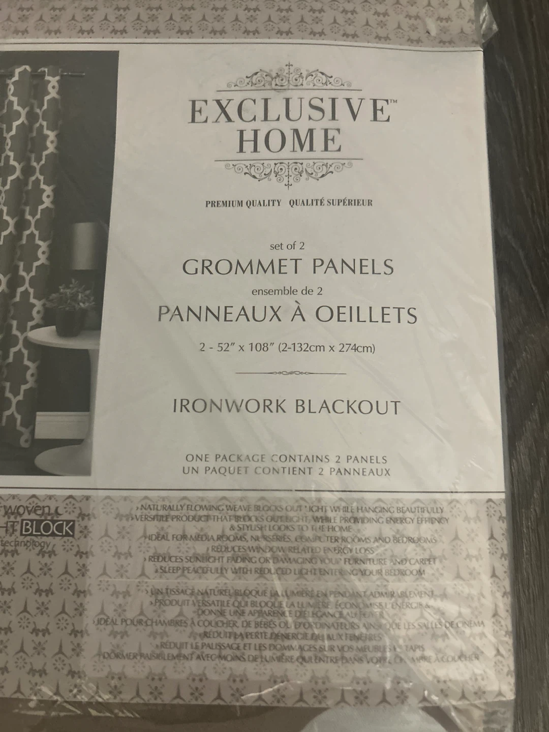 Exclusive Home Ironwork Blackout Grommet Panels - Set of 2 - photo 3