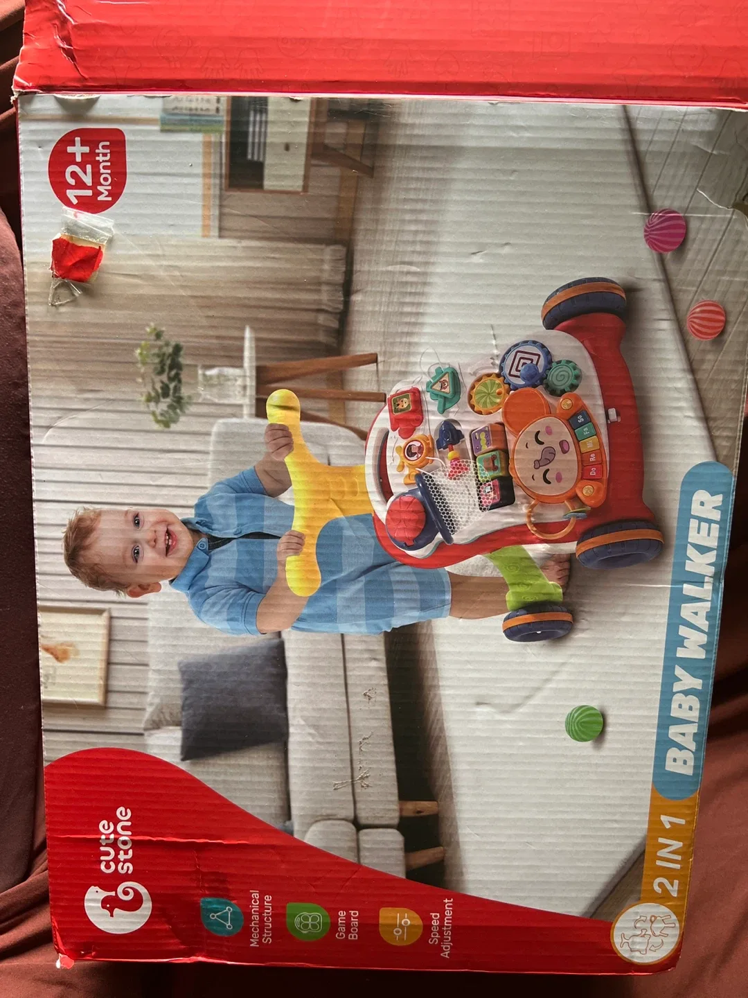 Cute Stone 2 in 1 Baby Walker