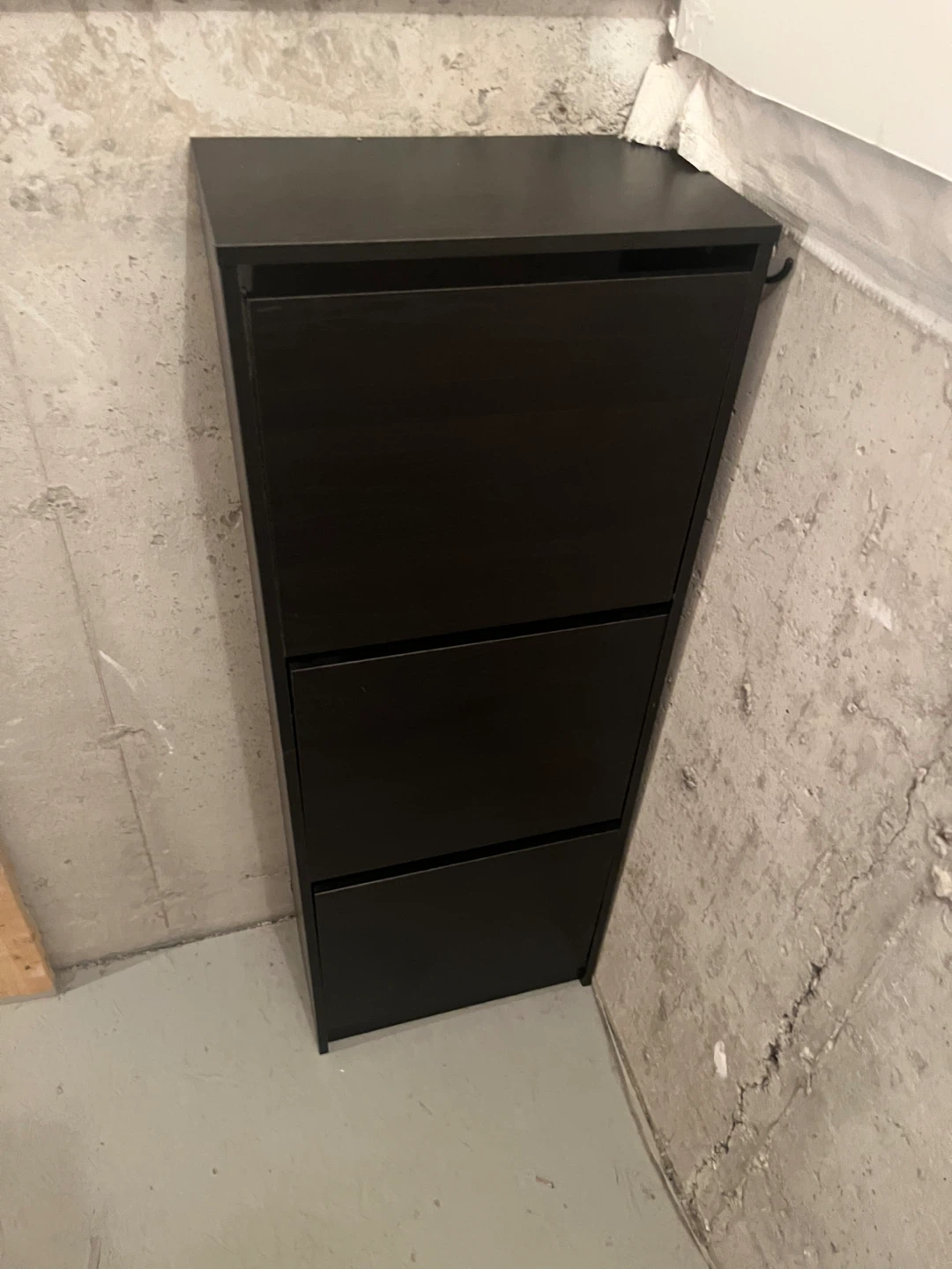 IKEA Hemnes Black-Brown Shoe Cabinet