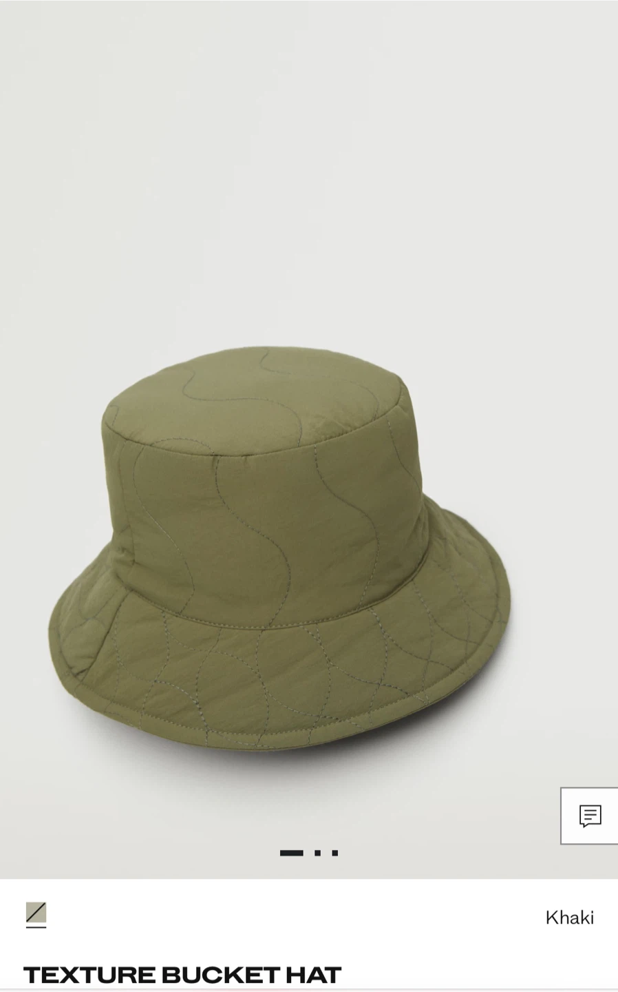 Mango Texture Bucket Hat - Khaki