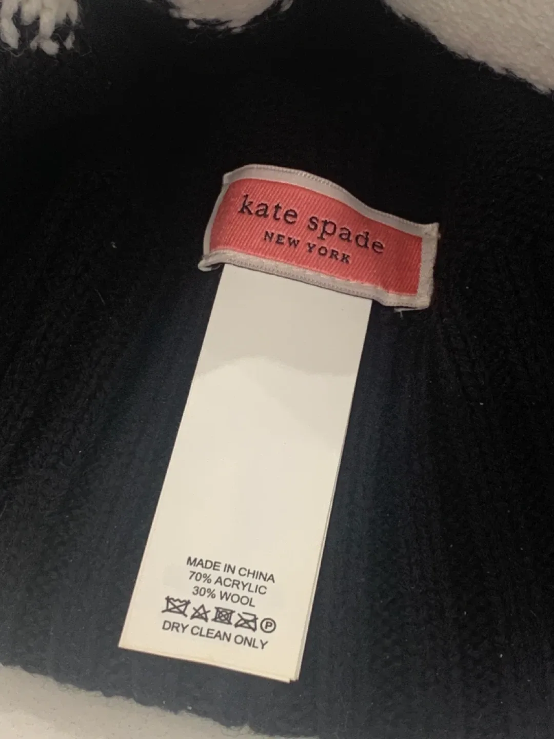 🐧 Kate Spade Black Penguin Beanie Hat 🐧 image indicator(4)