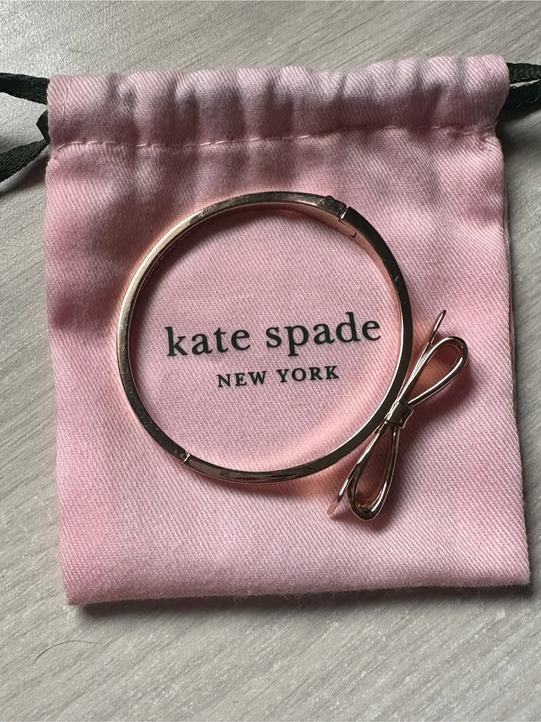 Kate Spade Bow Bangle - Rose Gold thumbnail