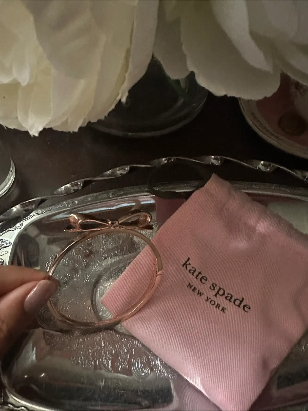 Kate Spade Bow Bangle - Rose Gold image indicator(4)