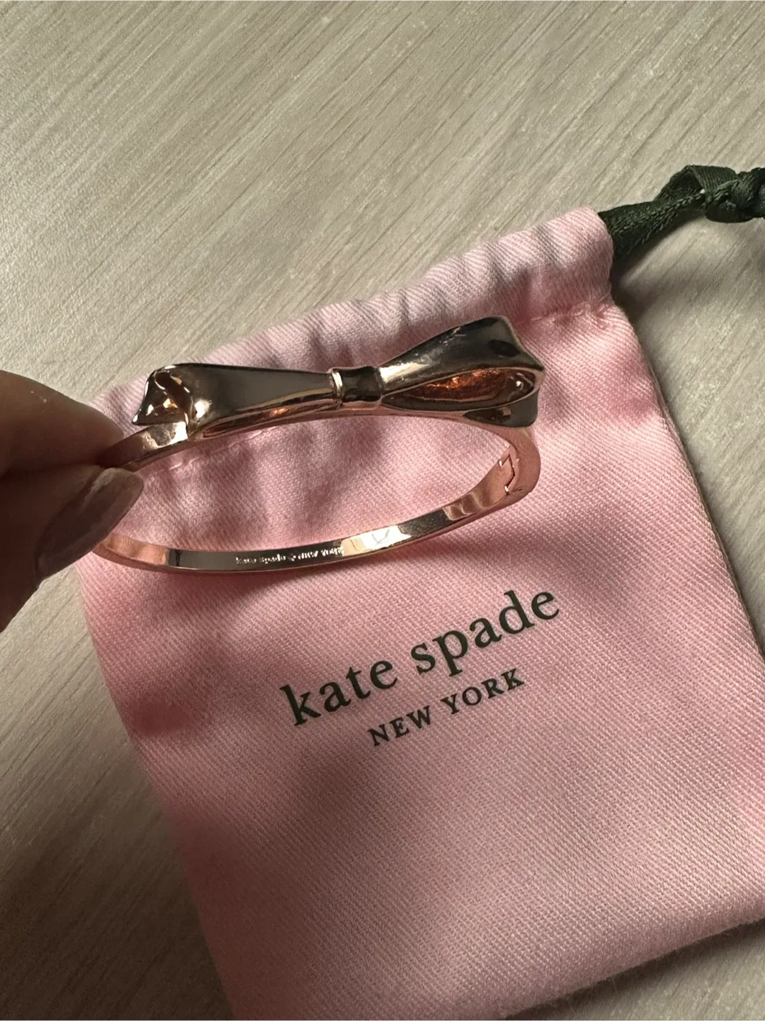 Kate Spade Bow Bangle - Rose Gold image indicator(2)