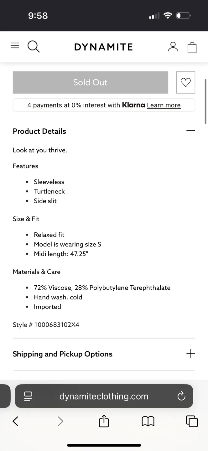 New Dynamite Brown Sleeveless Knit Dress- Size S image indicator(7)