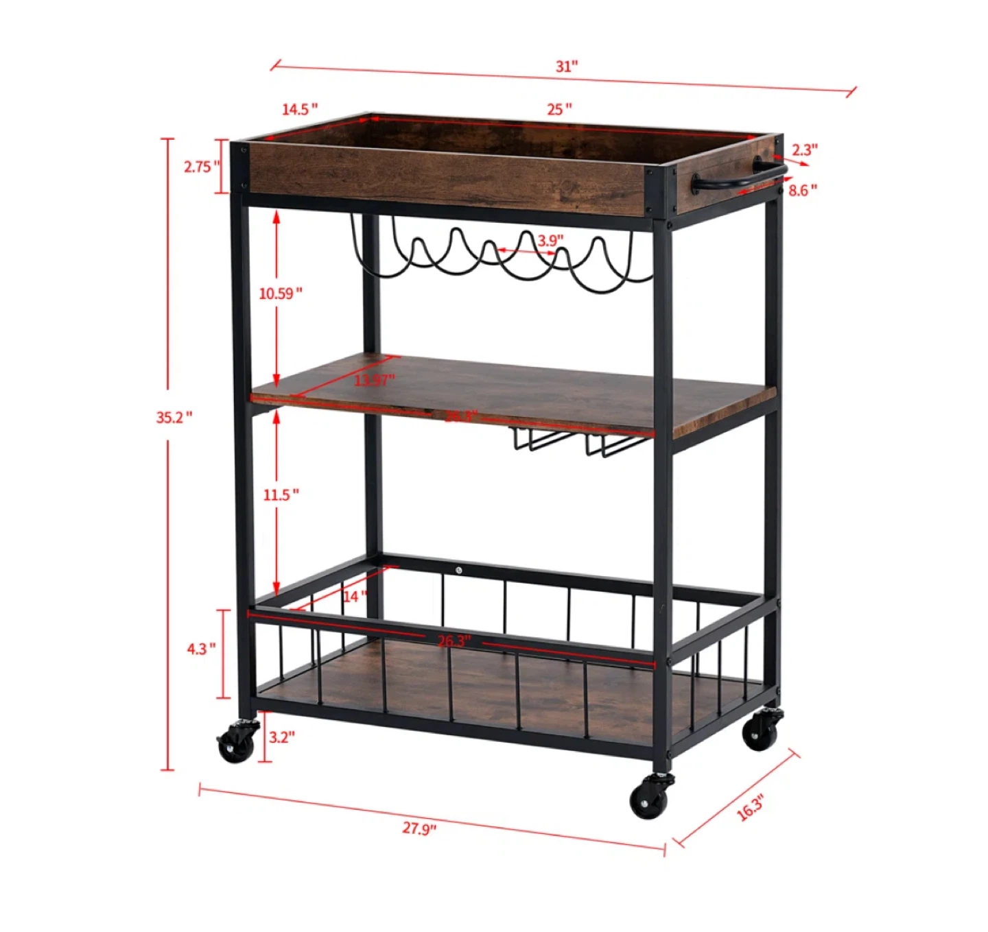 Bar cart - photo 3