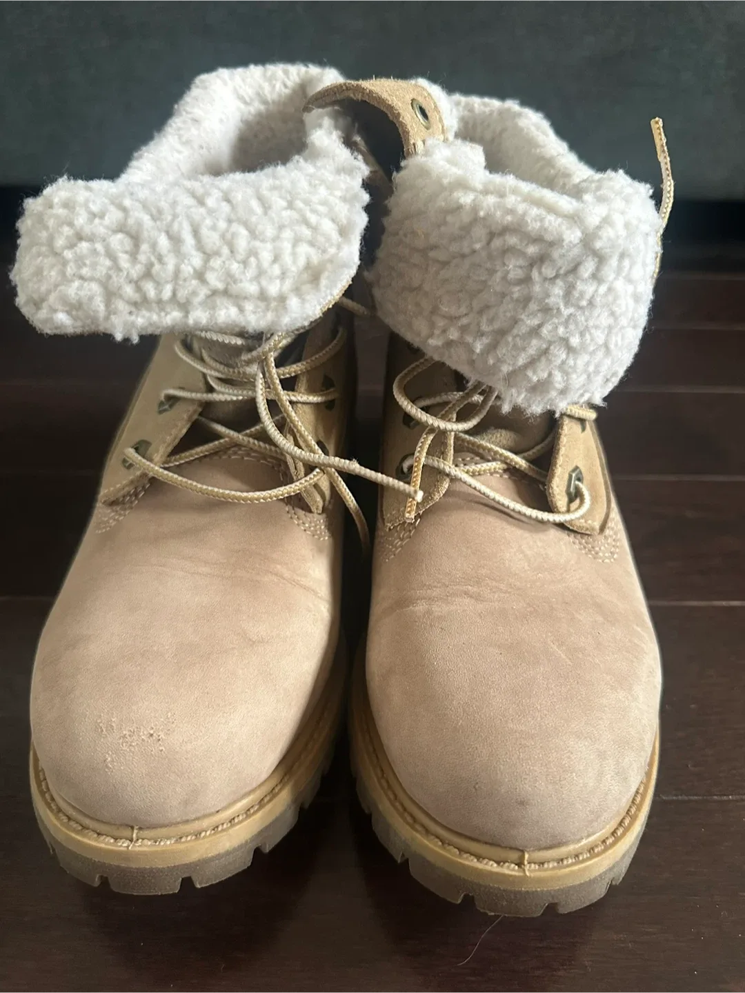 Timberland Women’s Beige Roll-Top Boots - Size 6 image indicator(4)