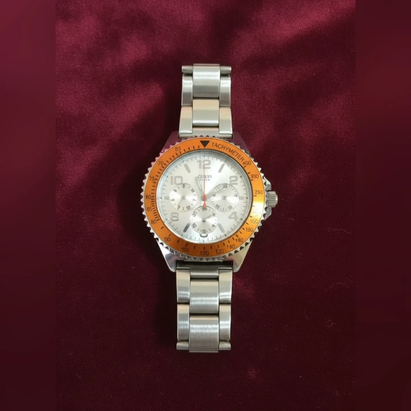 Guess Men's Silver Tone Watch thumbnail