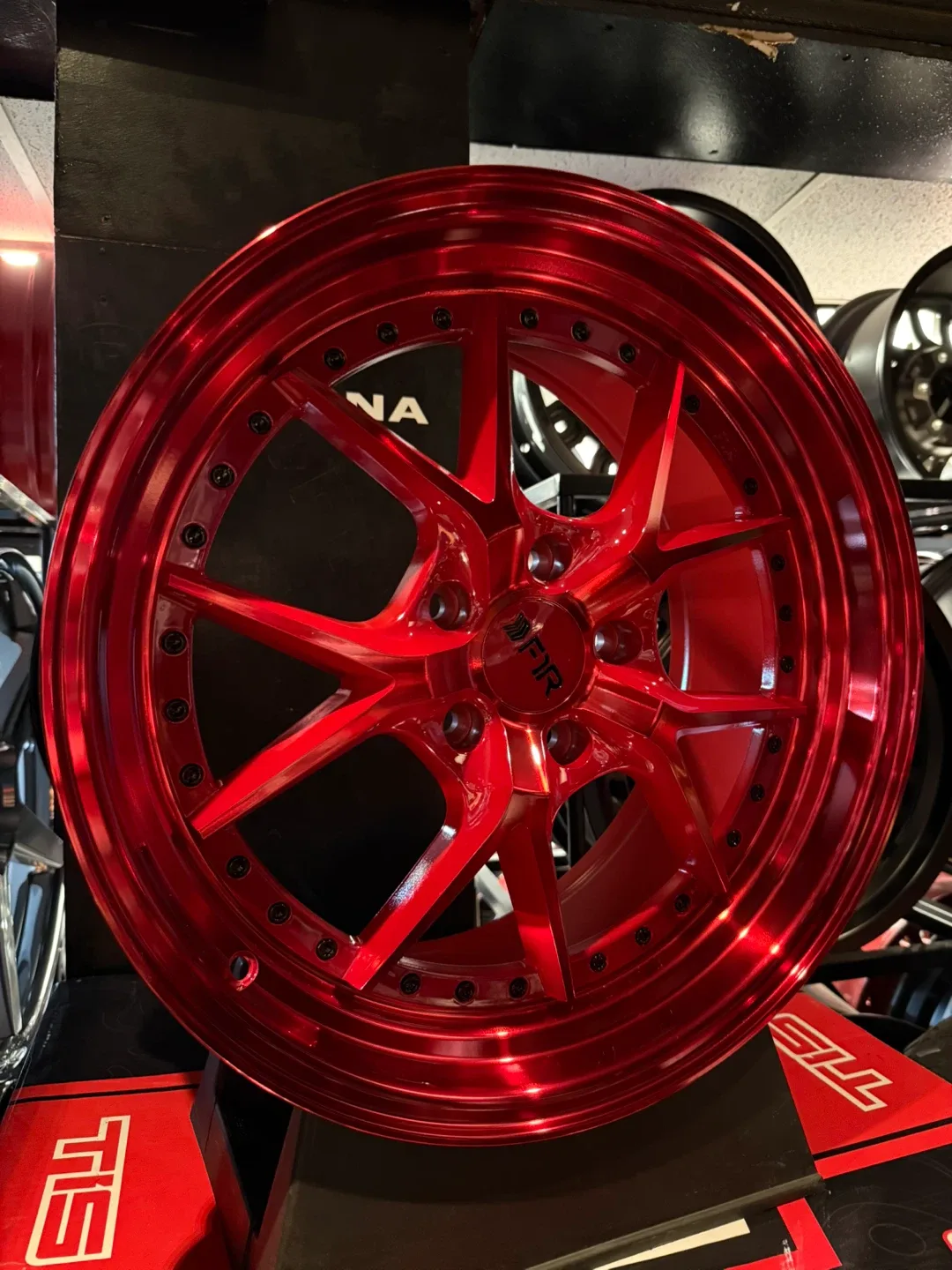 F1R  Red Wheels for honda civic thumbnail