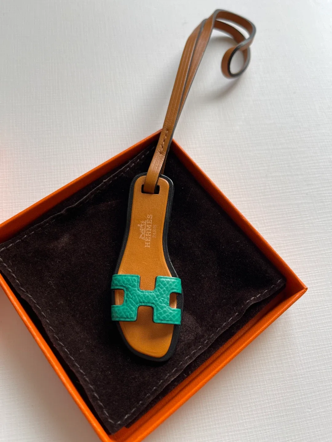 Hermès Oran Nano Sandal Bag Charm with box image indicator(2)