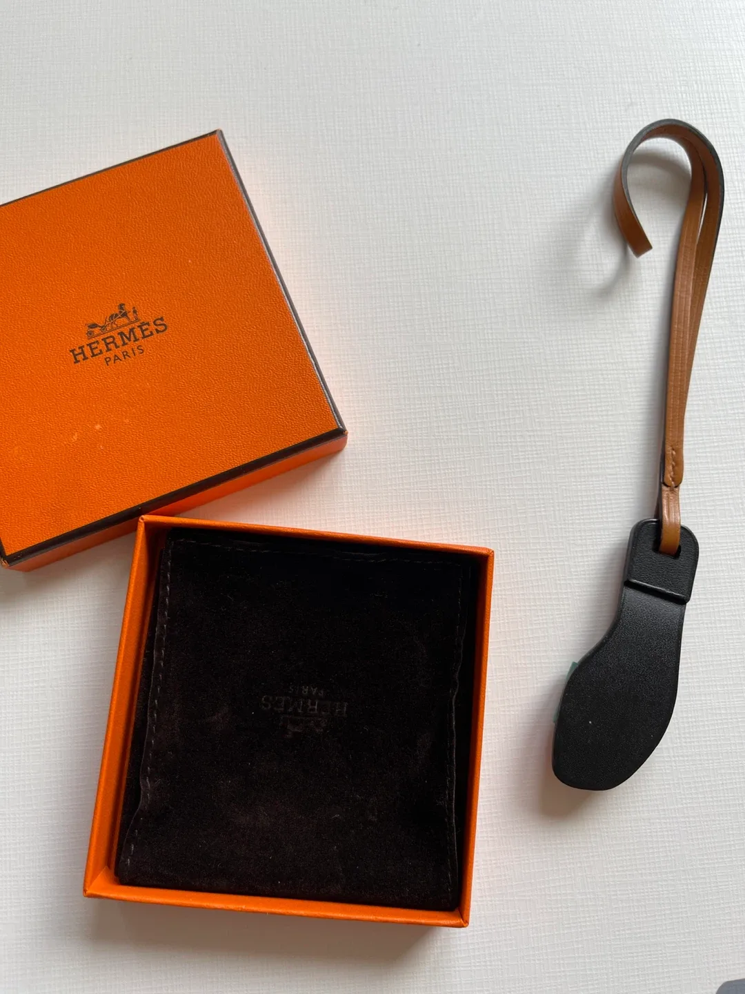 Hermès Oran Nano Sandal Bag Charm with box image indicator(4)