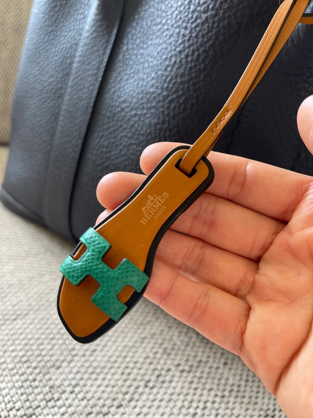 Hermès Oran Nano Sandal Bag Charm with box image indicator(9)