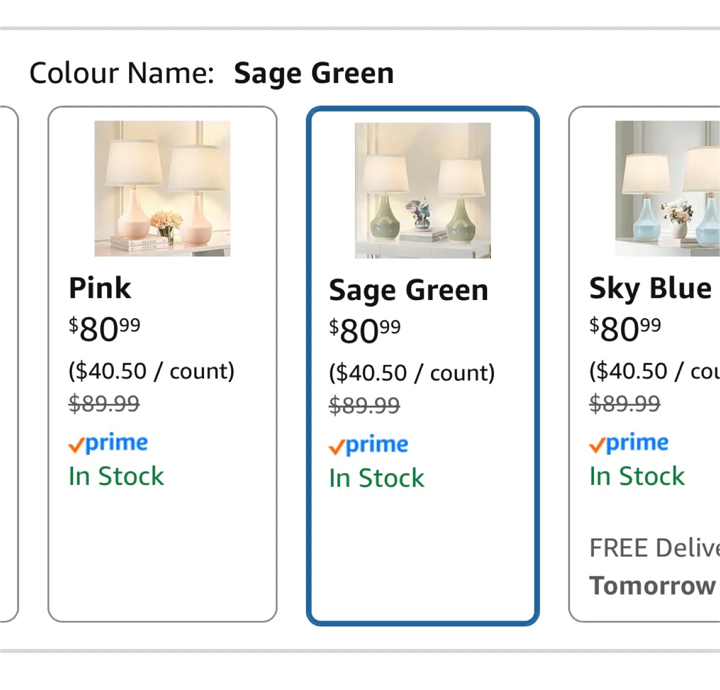 Sage Green Table Lamp set of 2 image indicator(2)