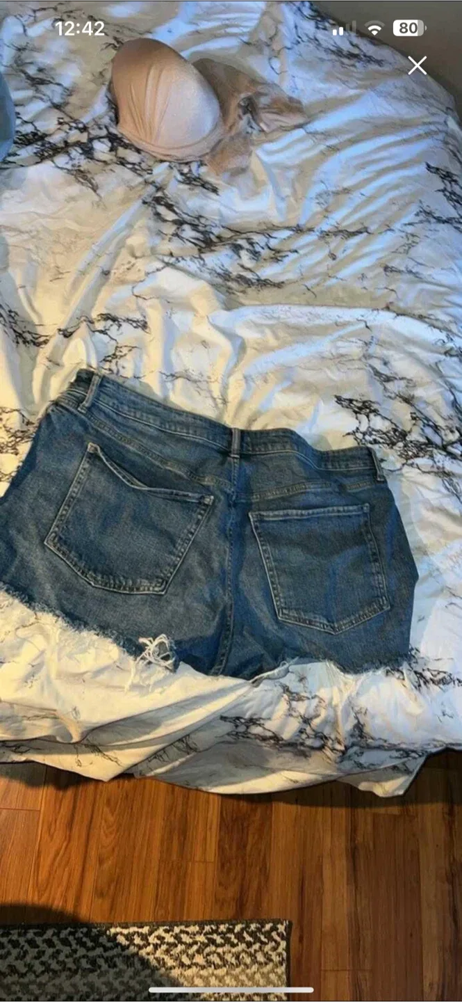 Distressed Denim shorts image indicator(2)