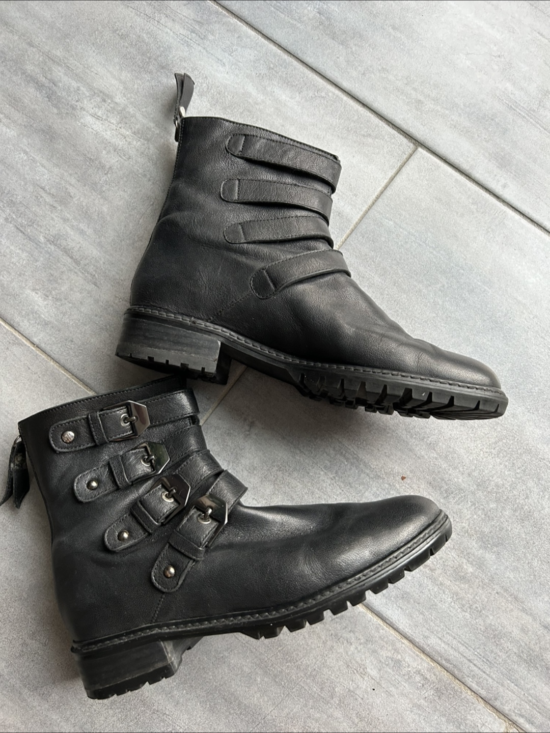 Stuart Weitzman Black Leather Boots