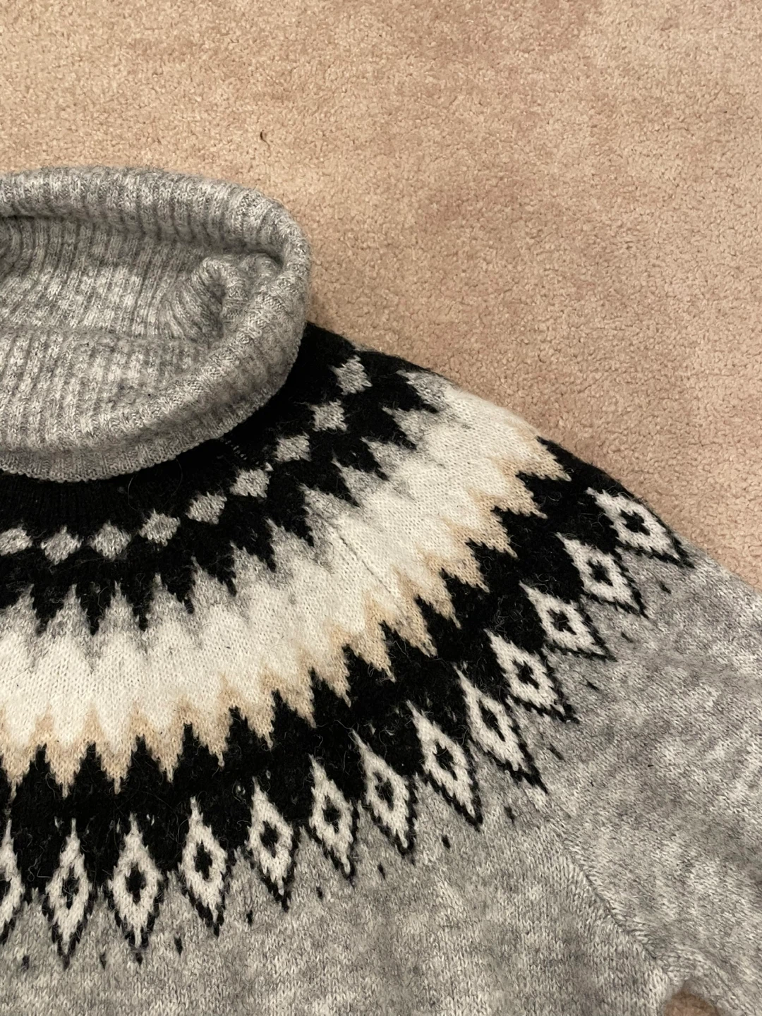 Aspen Fair Isle Turtleneck Ski Sweater - Size 3XL - photo 2