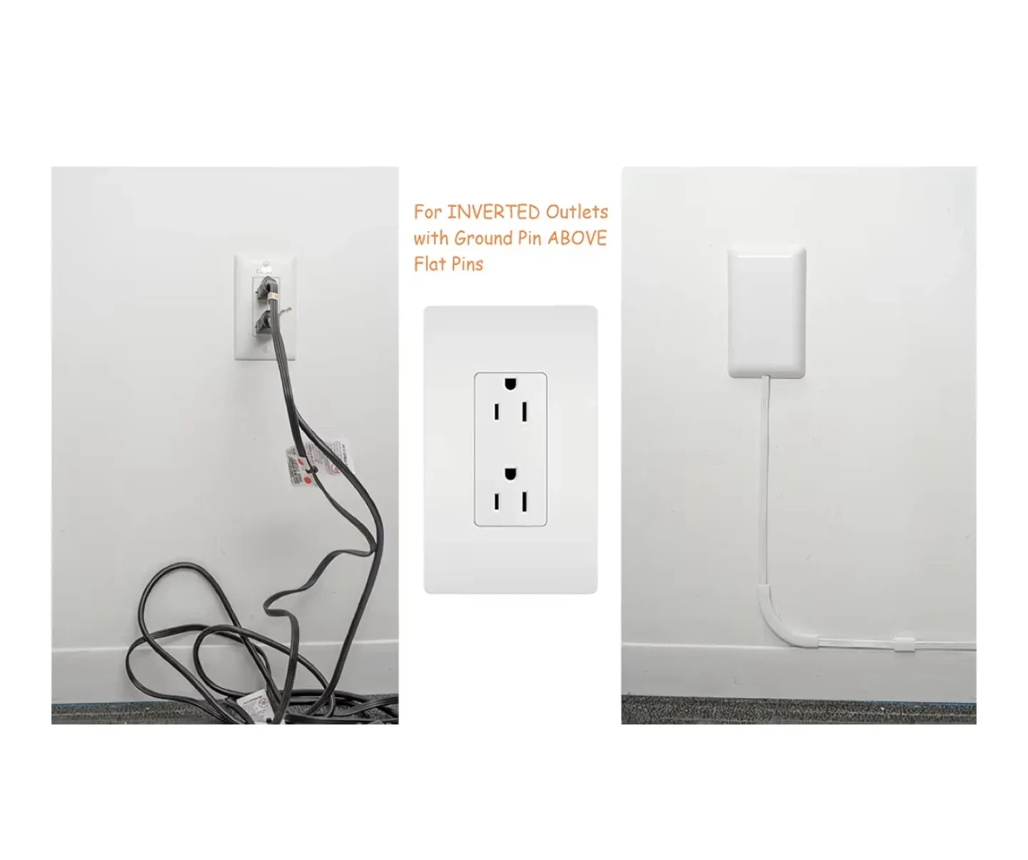 Sleek Socket Universal Outlet Concealer & Cord Management Kit image indicator(2)