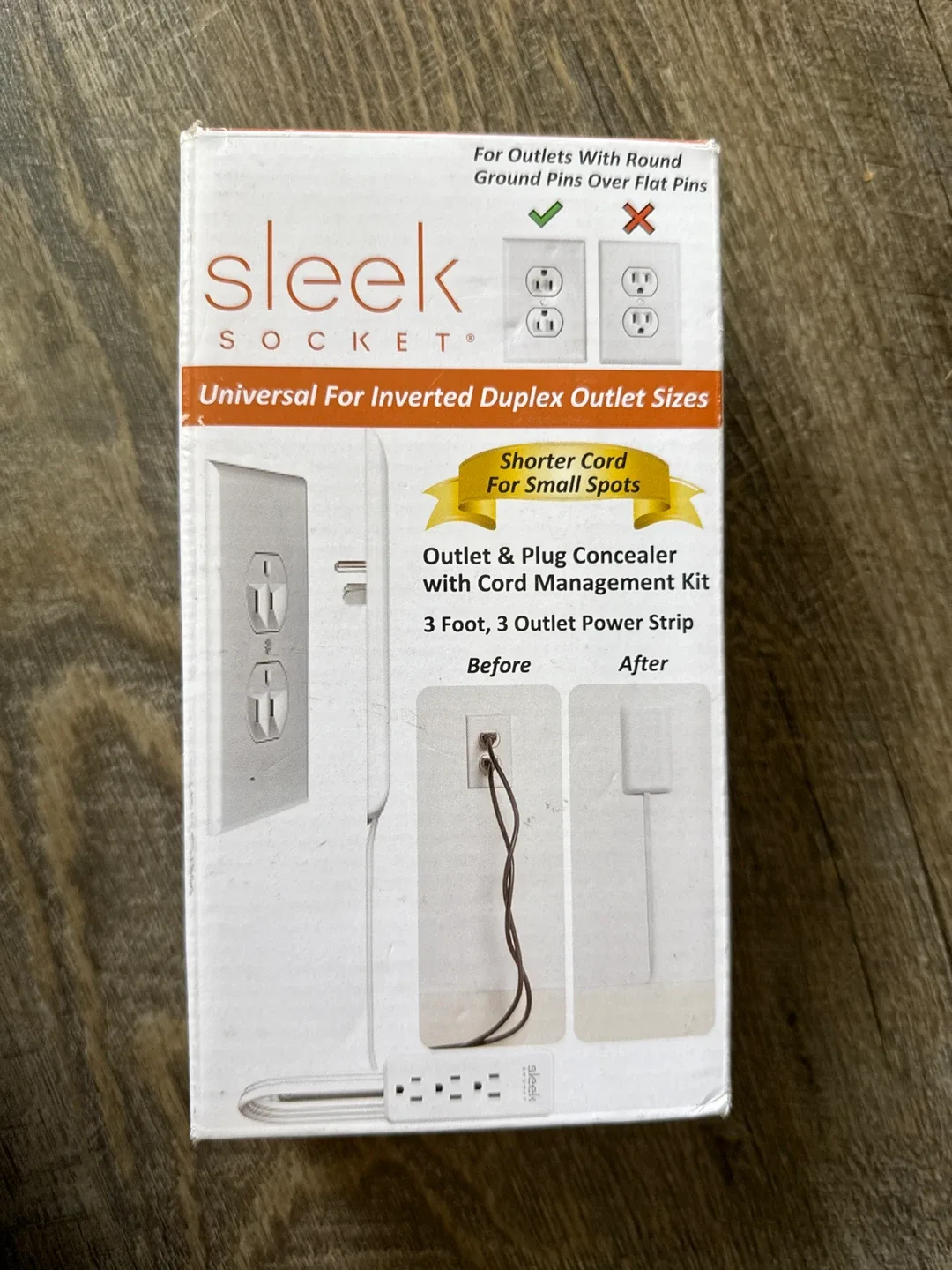 Sleek Socket Universal Outlet Concealer & Cord Management Kit image indicator(5)