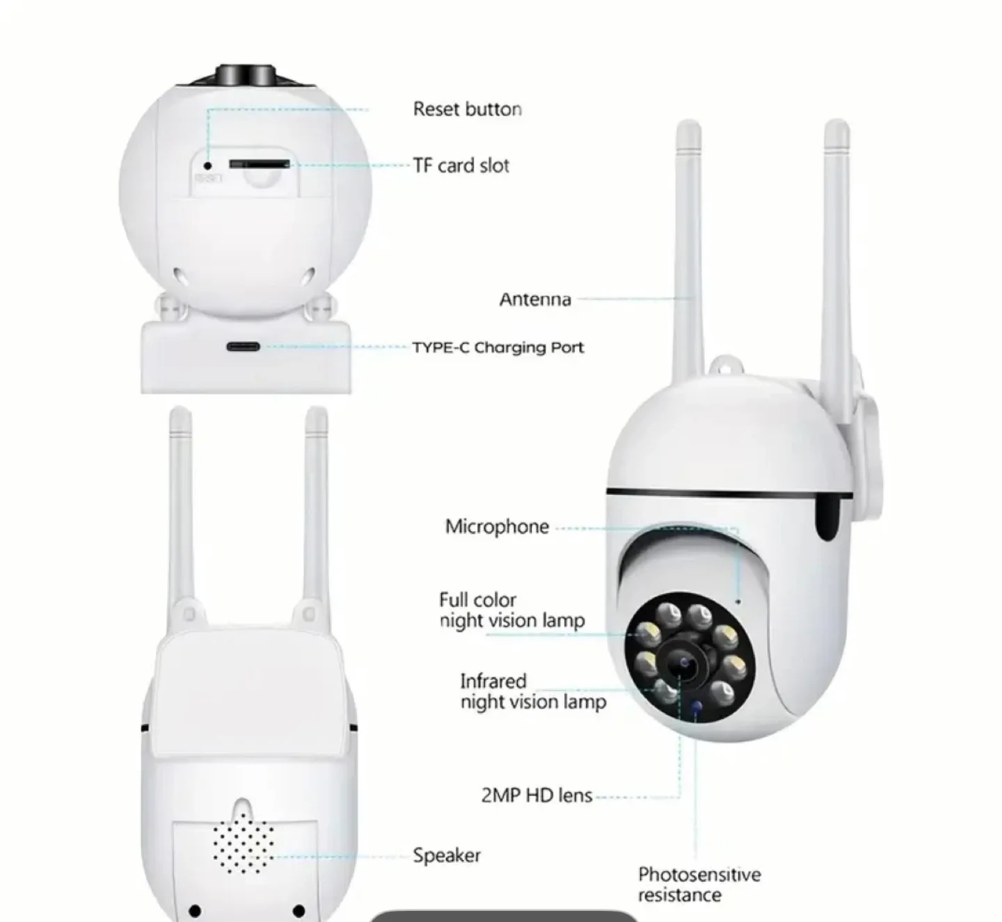 WiFi Camera - Motion Tracking, 2-Way Audio, Night Vision image indicator(2)