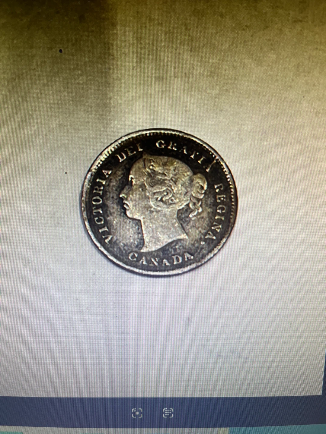 Rare 1888 Victoria Silver Canadian 5 Cent Coin