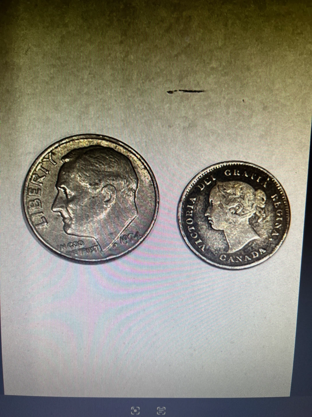 Rare 1888 Victoria Silver Canadian 5 Cent Coin - photo 3