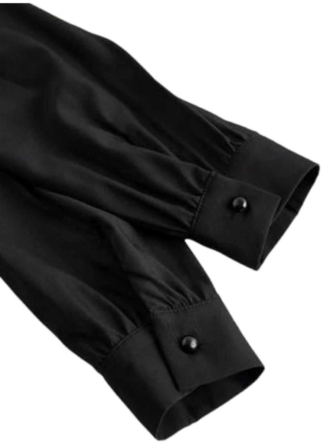 Black Long Sleeve Bow Blouse（small） - photo 5