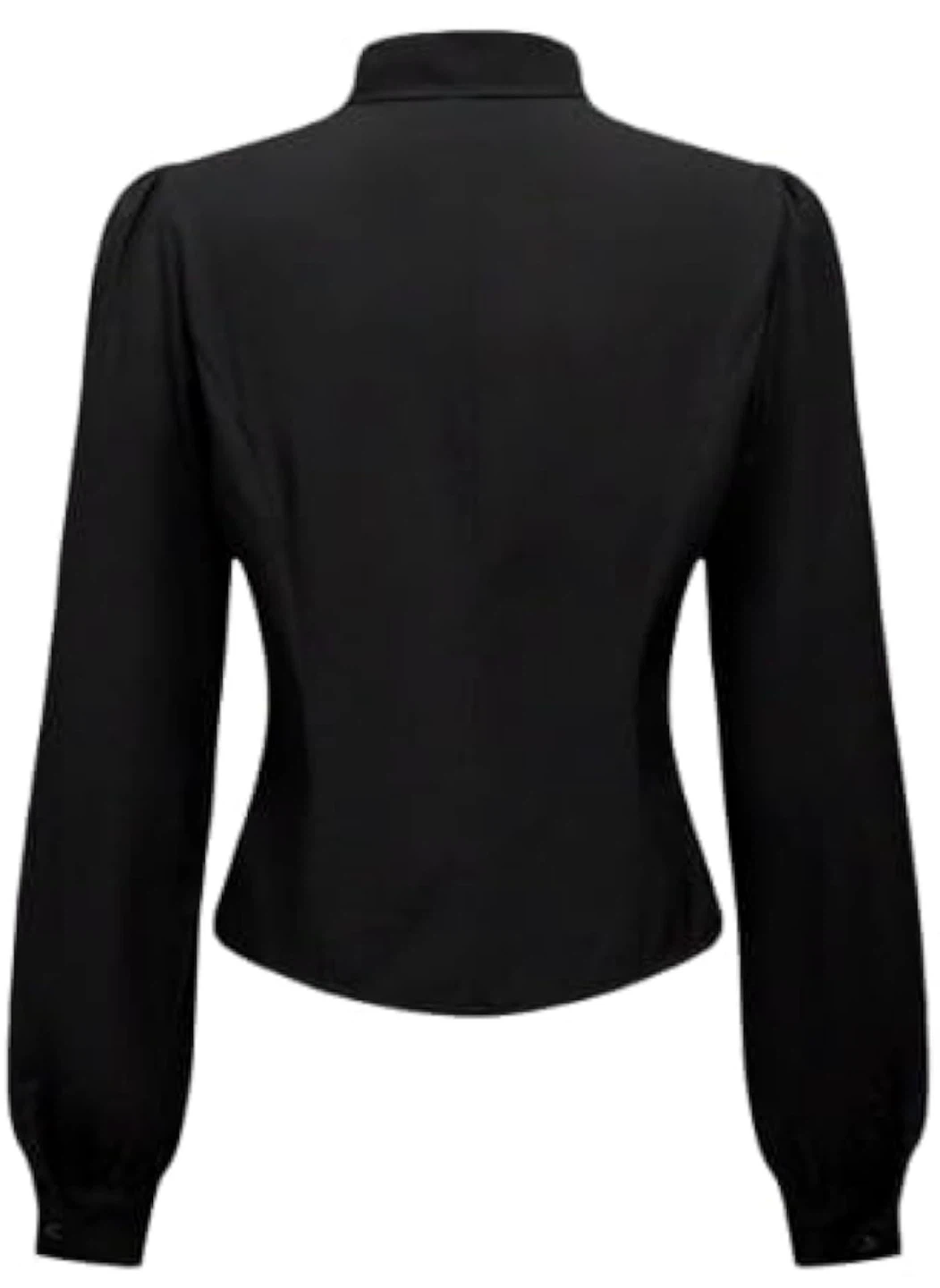 Black Long Sleeve Bow Blouse（small） - photo 2