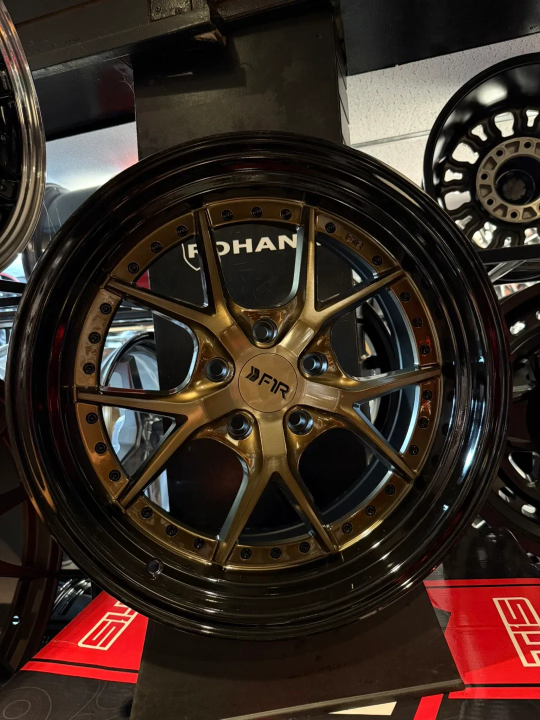 F1R Wheels - Bronze with lip gloss black image indicator(3)