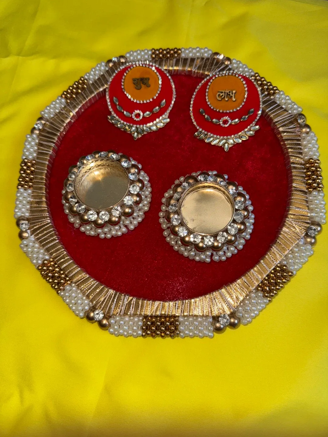 Decorative Pooja/Ring Thali Set image indicator(3)