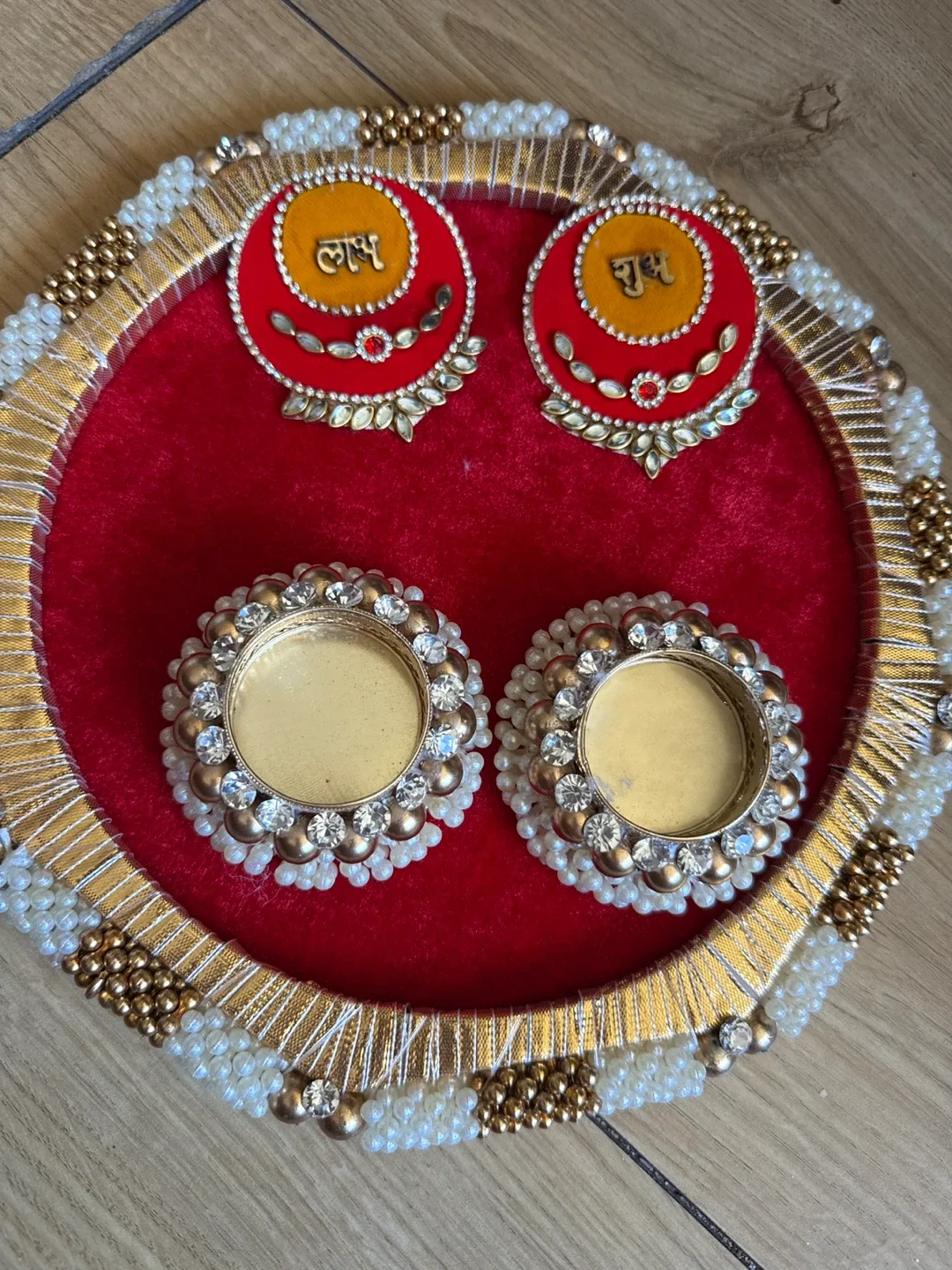 Decorative Pooja/Ring Thali Set image indicator(2)