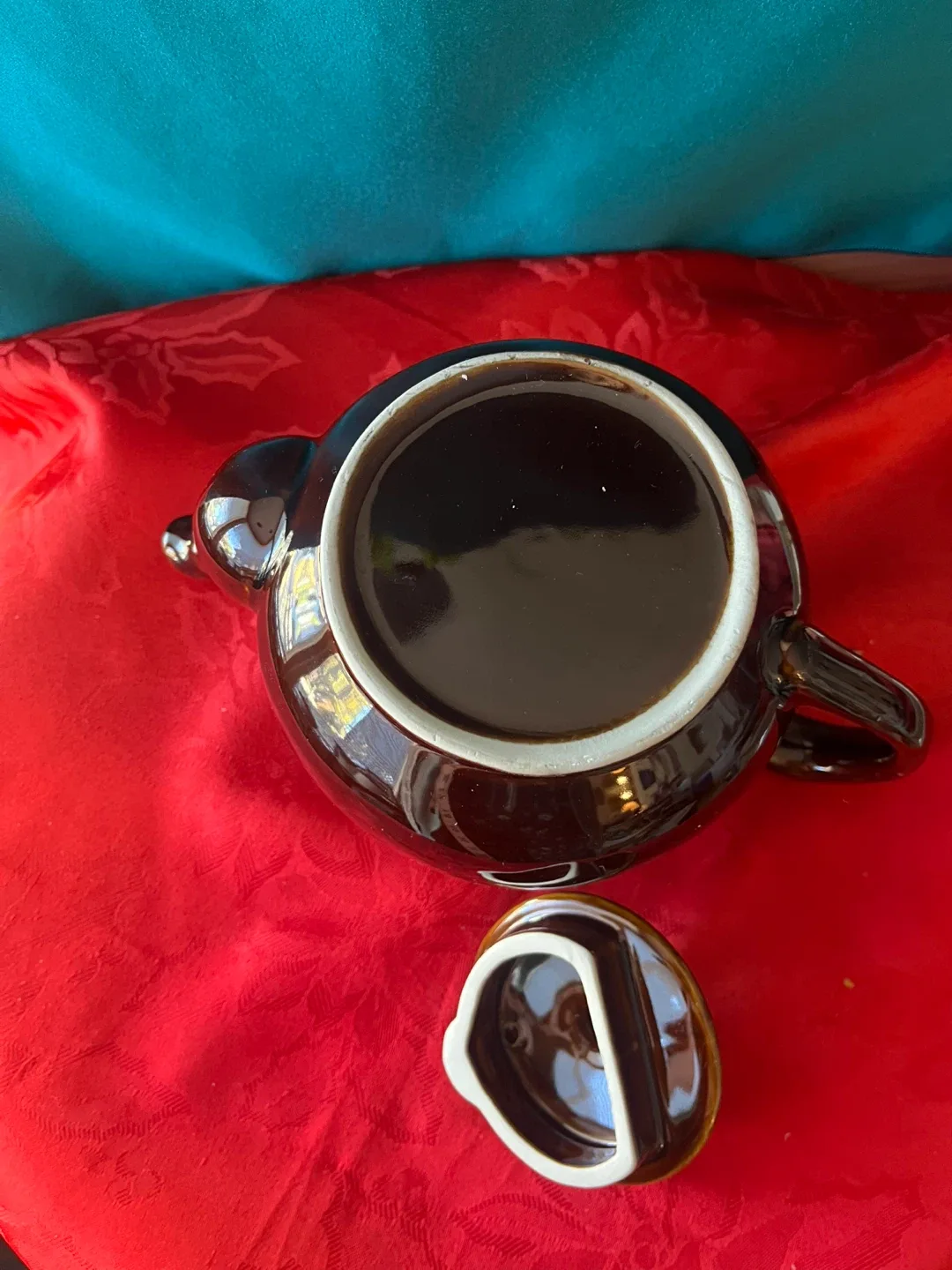 Vintage Small Brown Betty Style Teapot image indicator(6)