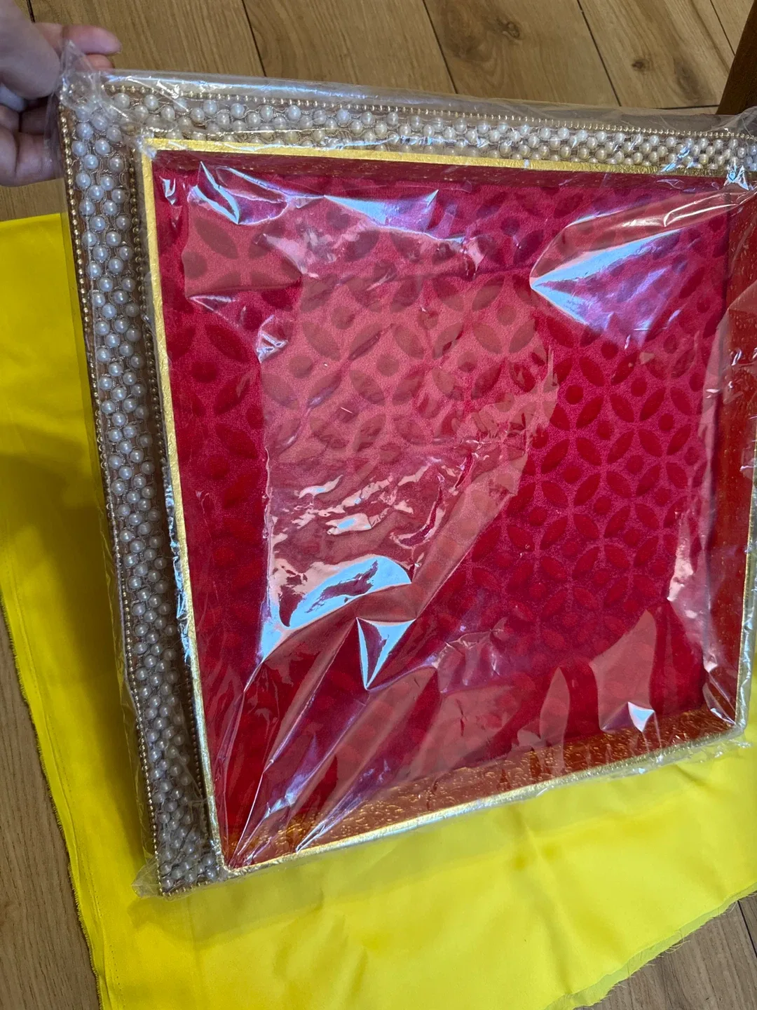 Decorative Red & Gold Tray - New! image indicator(3)