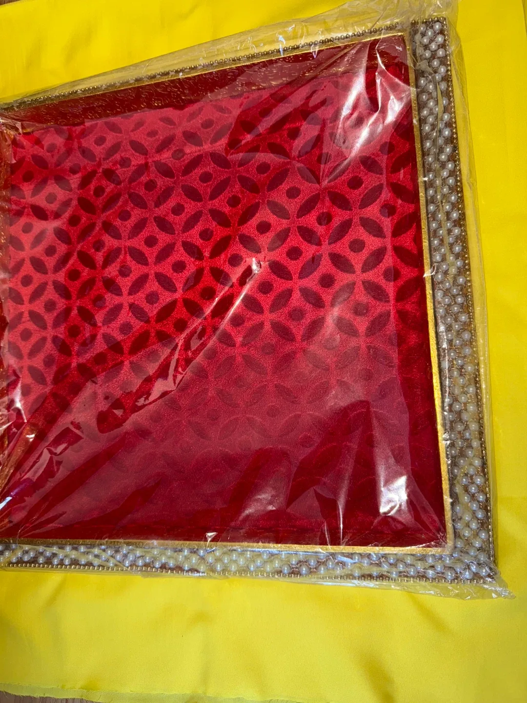 Decorative Red & Gold Tray - New! image indicator(2)