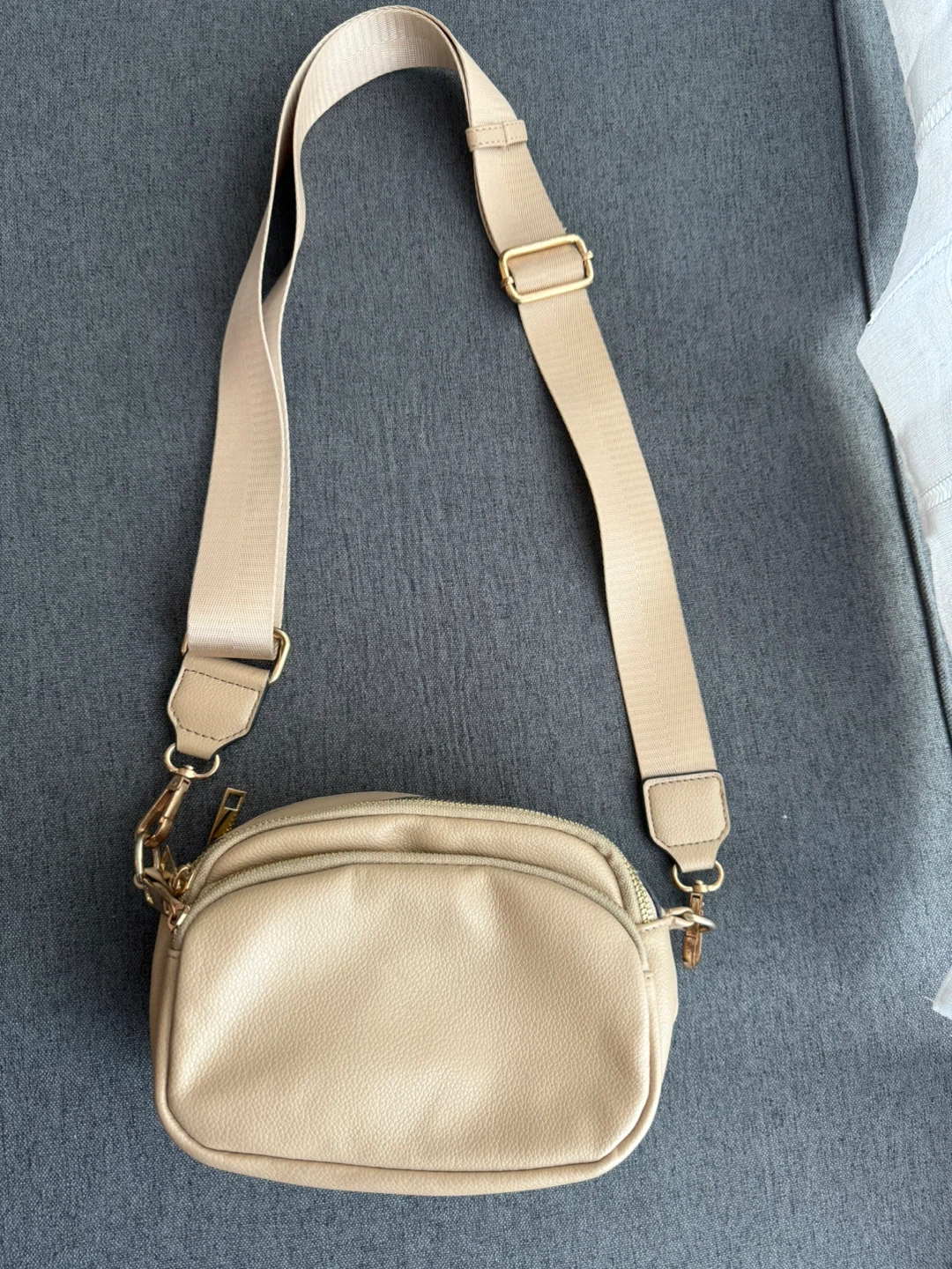 Beige Crossbody Bag
