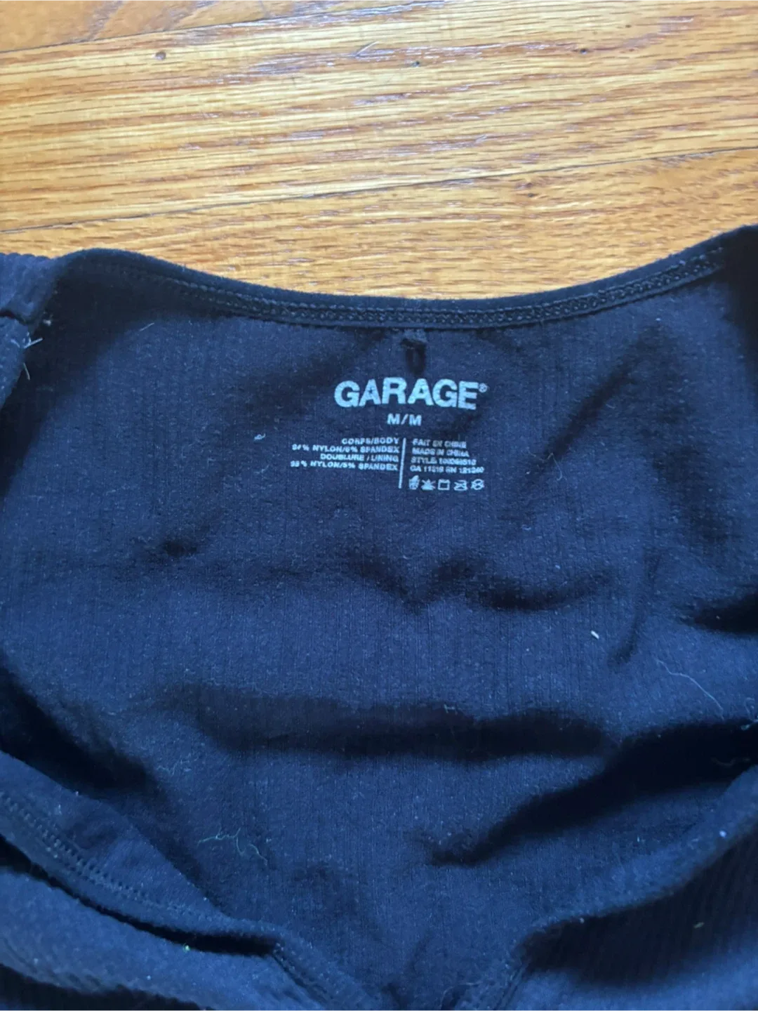 Garage Black Long Sleeve Top - Size M image indicator(2)