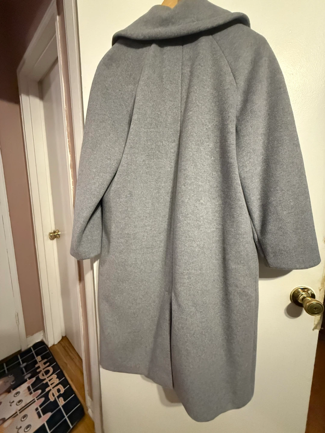 Banana Republic Gray Wool Blend Coat - Size M Petite
